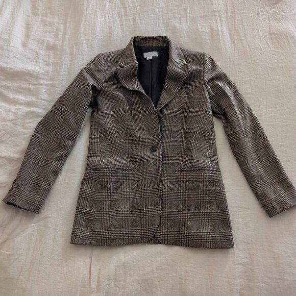 Outerknown Kingsley Plaid Boy Blazer Sz 2 NWOT - Picture 3 of 16